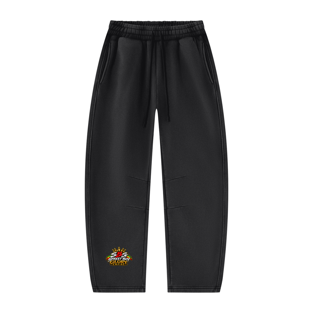 SBG Vintage Wash Barrel Leg Fleece Sweatpants