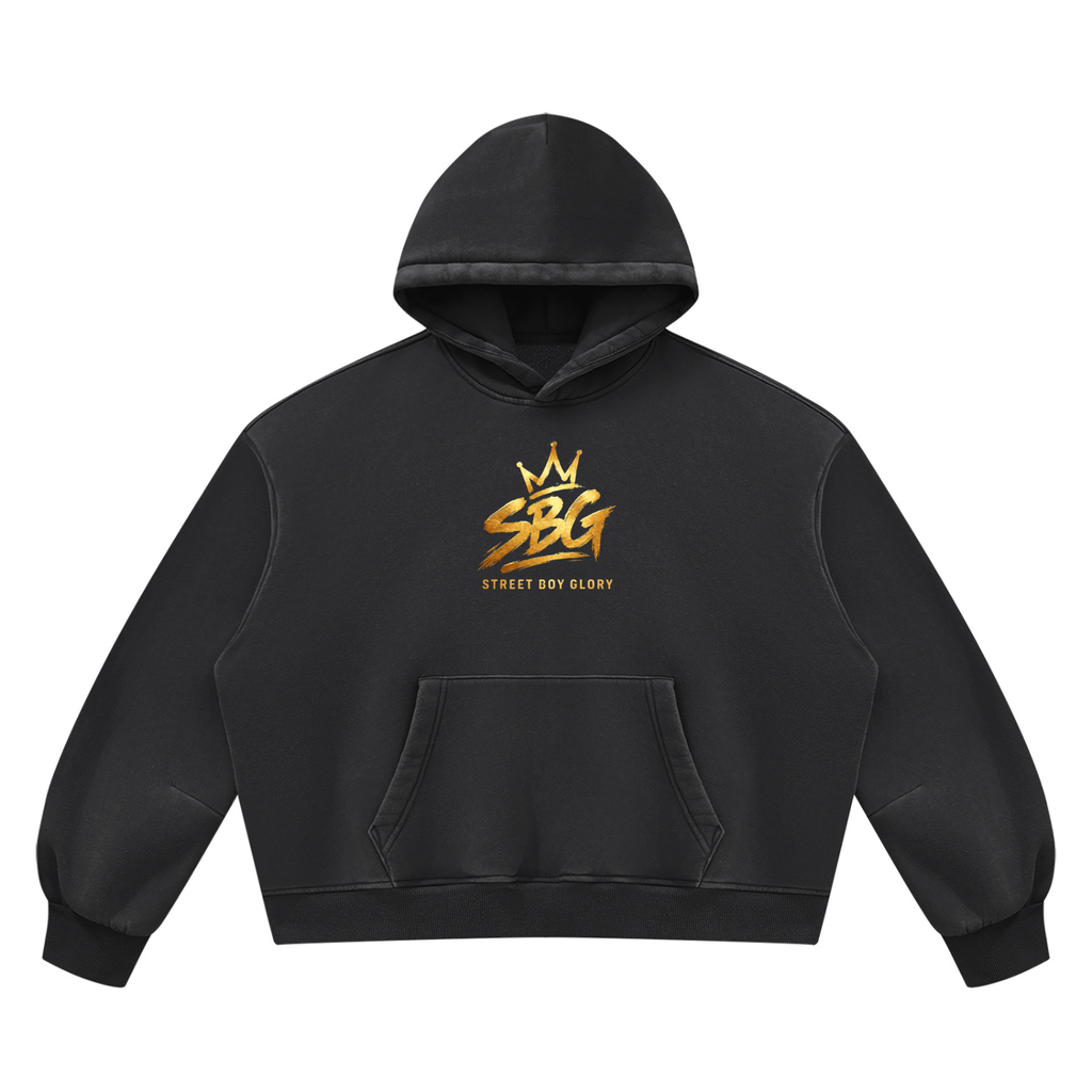 Vintage Wash Boxy Fleece Hoodie