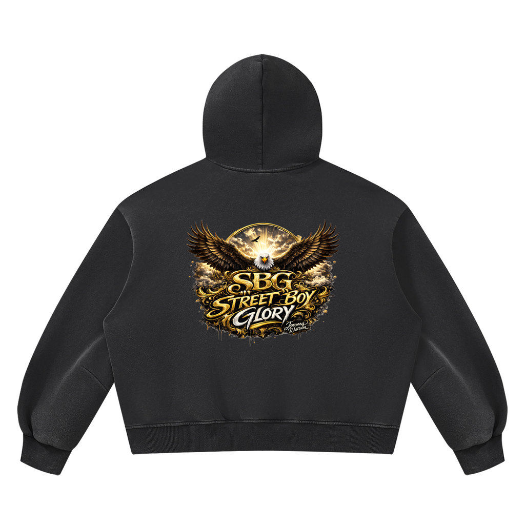 SBG Vintage Wash Boxy Fleece Hoodie